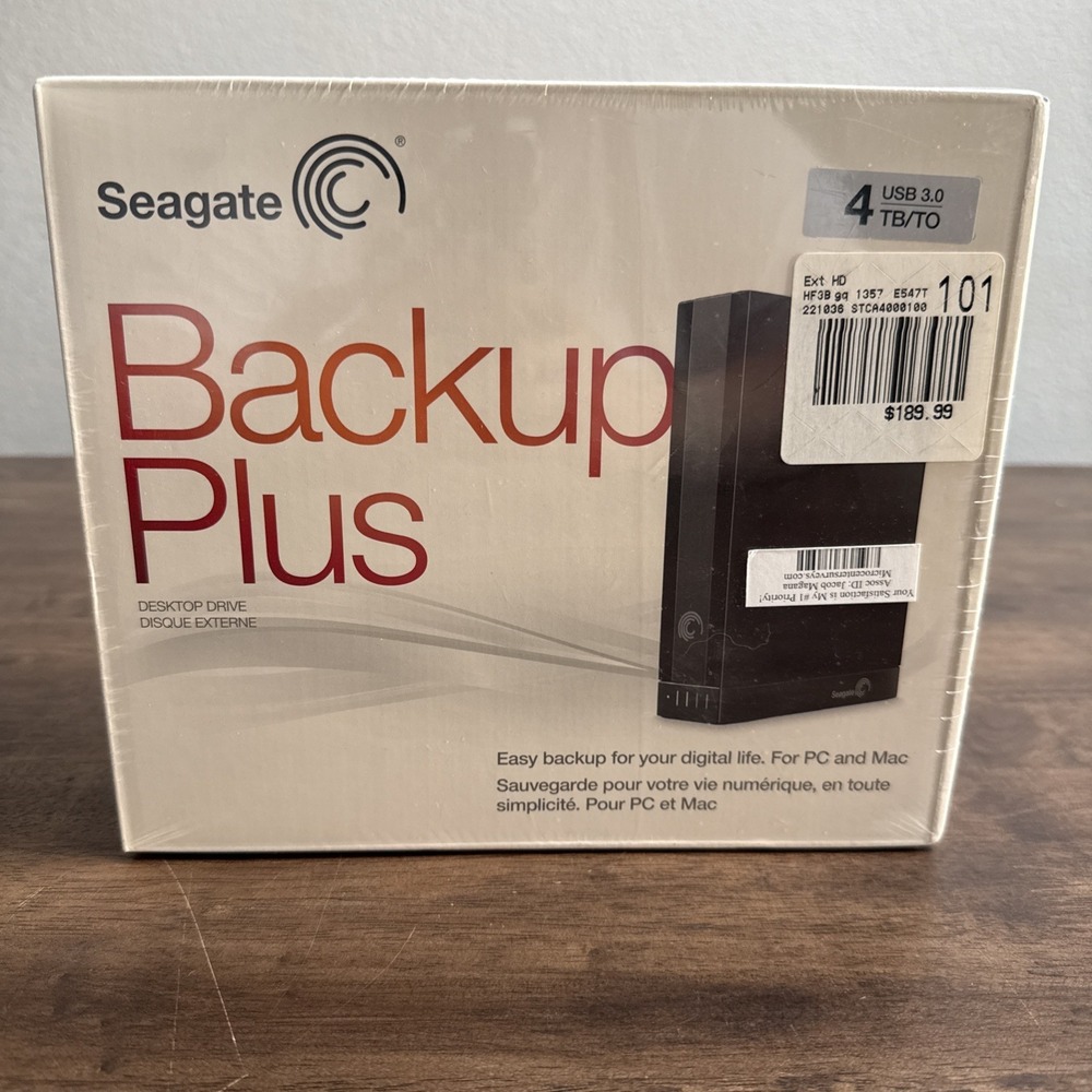 Seagate Backup Plus Expansion 4TB, External (USB 3.0) Hard Drive